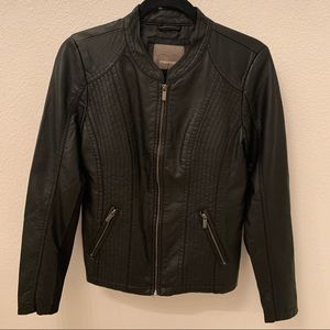 NWT Maurices Black Faux Leather Jacket - Small